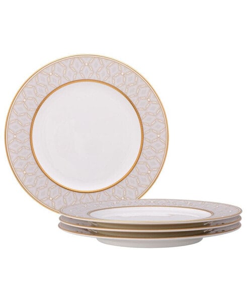 Noble Pearl Set Of 4 Salad Plates, 8-1/2"