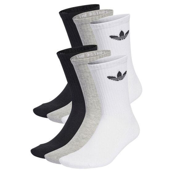 ADIDAS ORIGINALS Trefoil Cushion crew socks 6 pairs