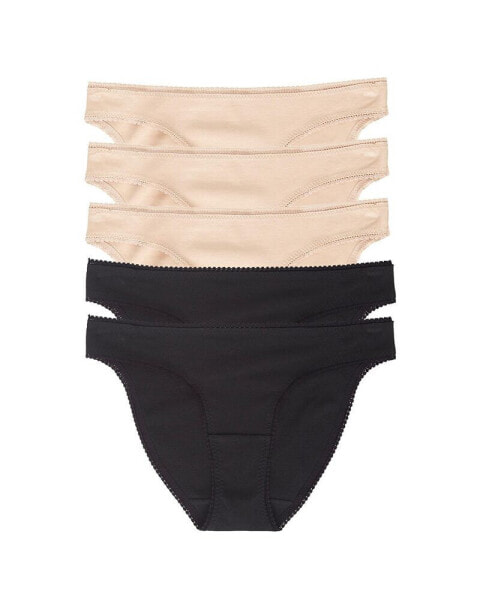Women's Cabana Cotton Hip Bikini 5 Pack Underwear