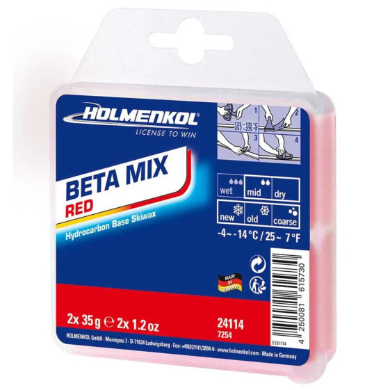 HOLMENKOL Betamix -4°C/-14°C Wax 2x35 gr