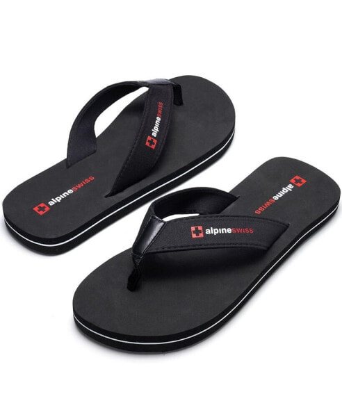 Alpine swiss mens flip flops beach cheap sandals lightweight eva sole comfort thongs