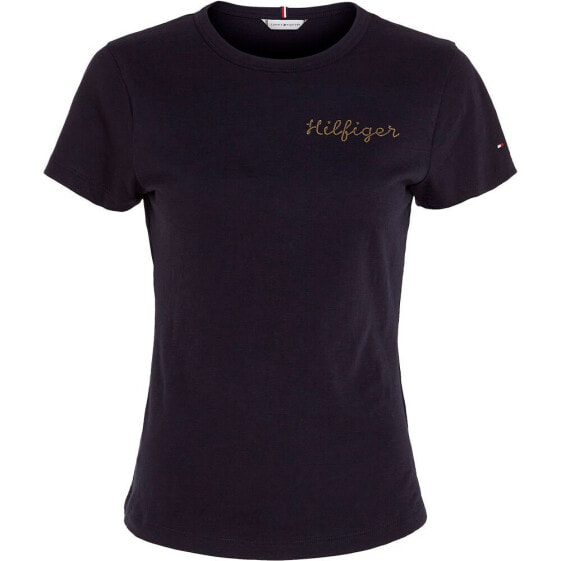 TOMMY HILFIGER Slim Gold Short Sleeve Crew Neck T-Shirt