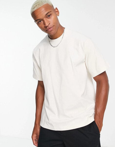 adidas Originals Contempo trefoil t-shirt in off white