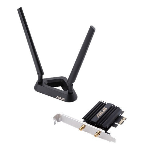 ASUS PCE-AX58BT - Internal - Wireless - PCI Express - WLAN / Bluetooth - 2402 Mbit/s - Black