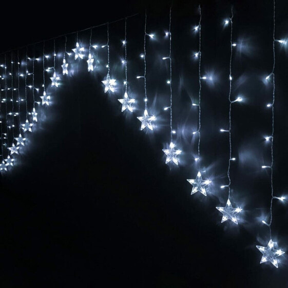 Гирлянда светодиодная Shico Занавески Белые Звезды LED