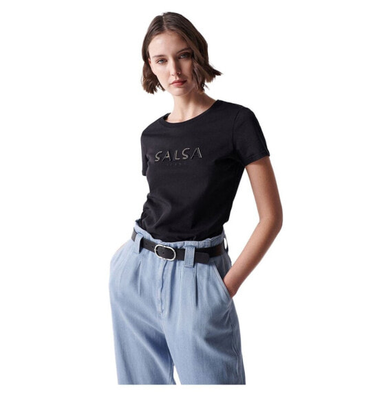 SALSA JEANS Applique Logo Detail short sleeve T-shirt