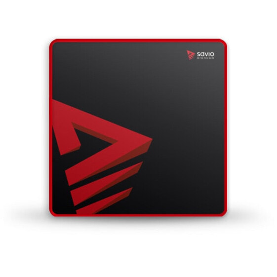 Gaming mouse pad Savio Turbo Dynamic M - Black,Red - Image - Fabric,Rubber - Non-slip base