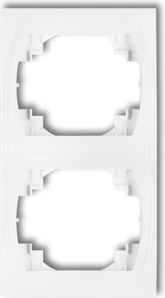 Karlik Logo Ramka pionowa poczwórna biały (LRV-4)
