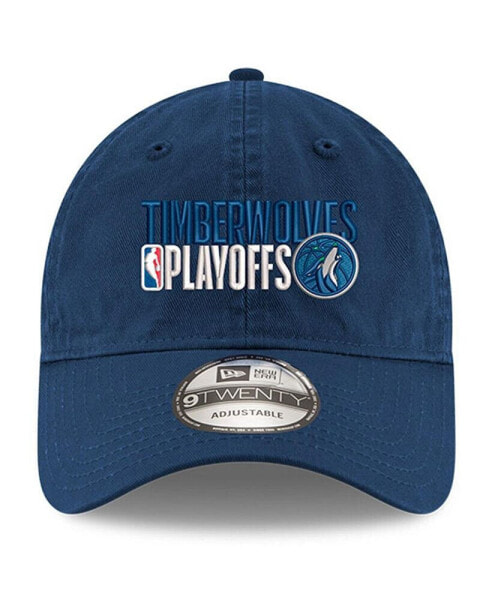 Men's Navy Minnesota Timberwolves 2024 NBA Playoffs 9TWENTY Adjustable Hat