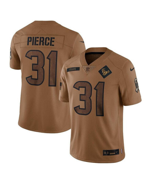 Men's Dameon Pierce Brown Distressed Houston Texans 2023 Salute To Service Limited Jersey
