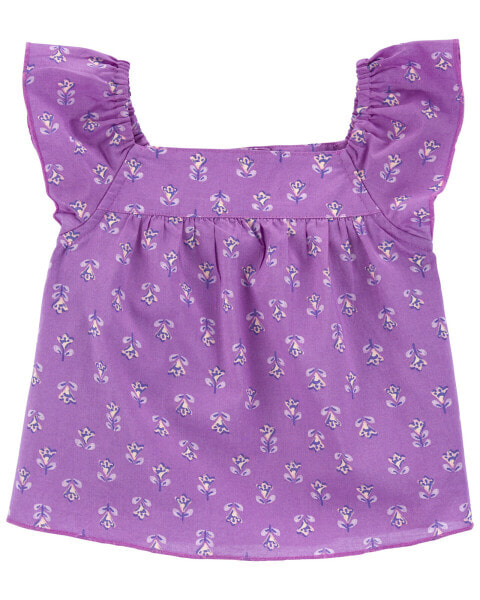 Футболка Carterʻs Toddler Floral Poplin Top