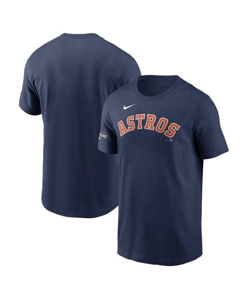 Men's Navy Houston Astros 2023 Gold Collection Wordmark T-shirt