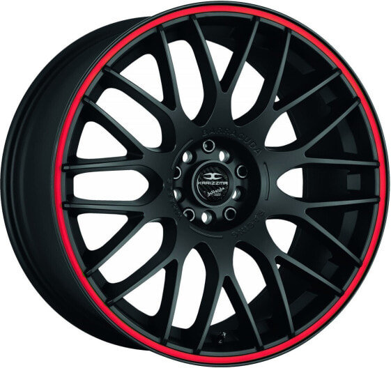 Barracuda Karizzma mattblack PureSports / Color Trim rot - DS5 9x20 ET37 - LK5/112 ML73.1