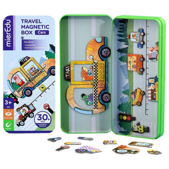 MIEREDU Magnetic Puzzle My Travel Cars
