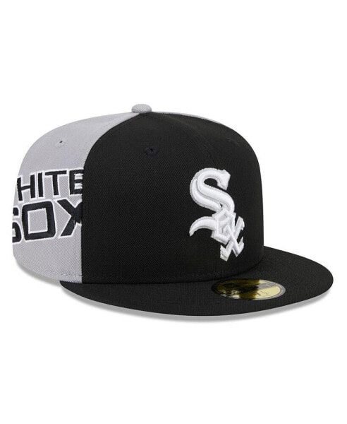 Головной убор New Era черно-серый Chicago White Sox Gameday Sideswipe 59Fifty