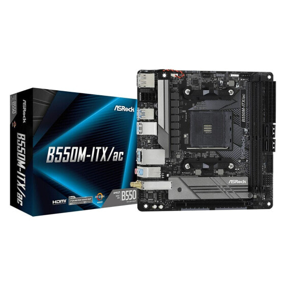 Материнская плата ASRock B550M-ITX/ac AMD B550 AMD AMD AM4