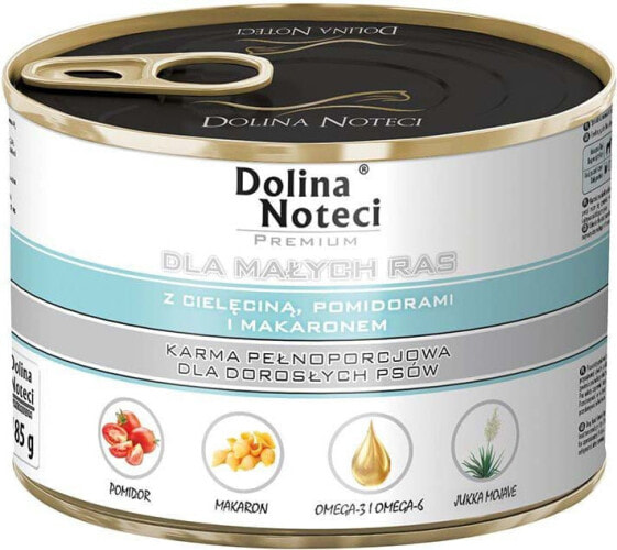 Dolina Noteci Premium dla małych ras z cielęciną pomidorami i makaronem 185 g