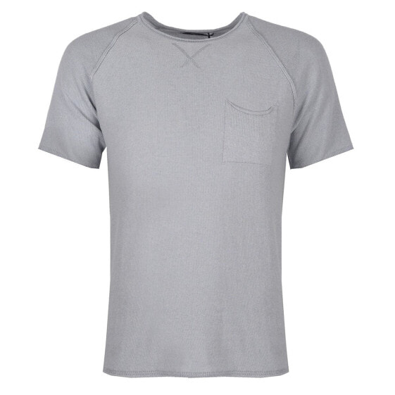 Мужская футболка повседневная серая однотонная с карманом Xagon Man T-shirt
