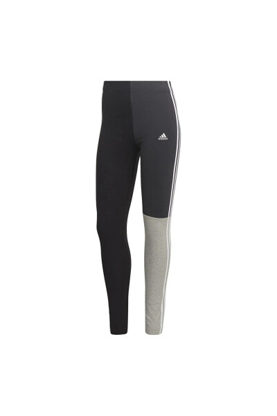 Леггинсы Adidas Essentials 3-Stripes Colorblock из хлопка