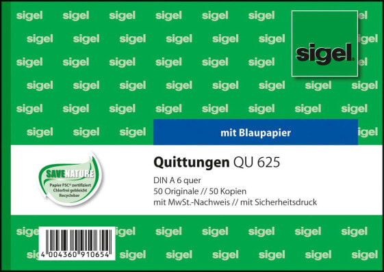 Sigel QU625 - 100 sheets - A6 q - Green
