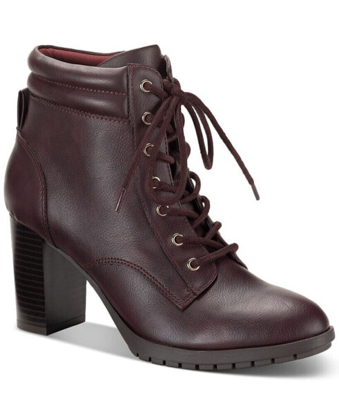 Laurellee Lace-Up Dress Booties, Created for Macy's