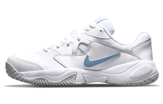Кроссовки женские Nike Court Lite 2 Снижение ударов Антискользкость Низкие бело-синие
