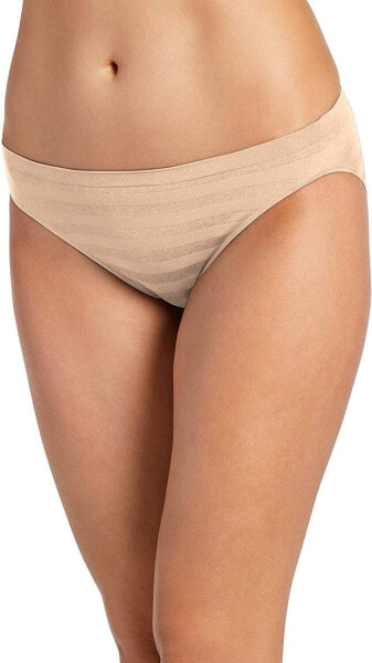 Jockey Women's 243491 Comfies Matte Shine Bikini Nude Underwear Size 5