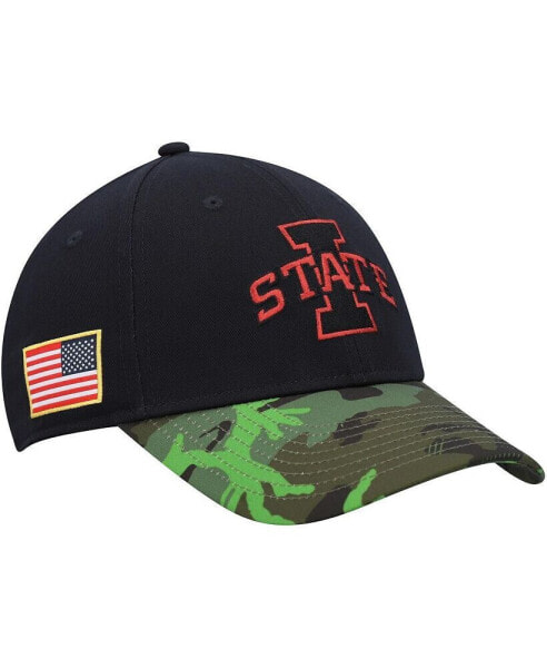 Men's Black, Camo Iowa State Cyclones Veterans Day 2Tone Legacy91 Adjustable Hat