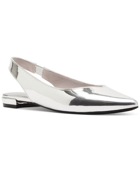 Deviin Pointed-Toe Slingback Flats