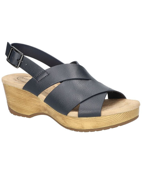 Women's Raffey Buckle Slingback Slip Resistant Wedge Sandals