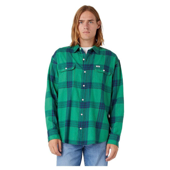 WRANGLER Patch Pocket Oversized long sleeve shirt