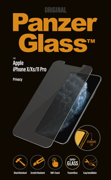 Защитное стекло PanzerGlass для Apple iPhone X/Xs/11 Pro, матрицента, 1 шт.