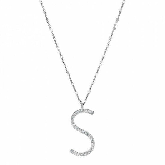 Silver Pendant Necklace S Cubica RZCU19 (Chain, Pendant)