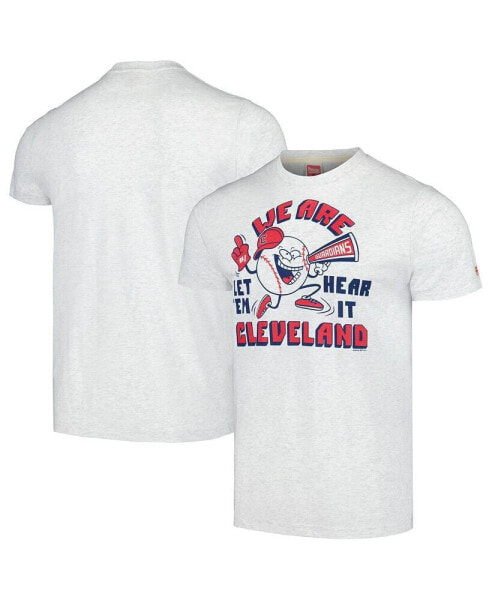 Men's Gray Cleveland Guardians Doddle Collection We Are Cleveland Tri-Blend T-shirt