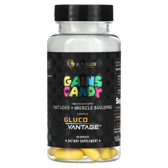 Gains Candy, Gluco Vantage, 60 Capsules