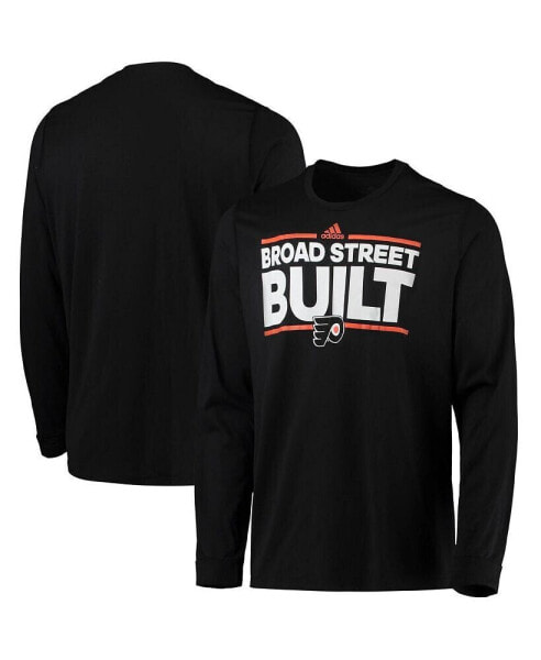 Men's Black Philadelphia Flyers Dassler AEROREADY Creator Long Sleeve T-shirt