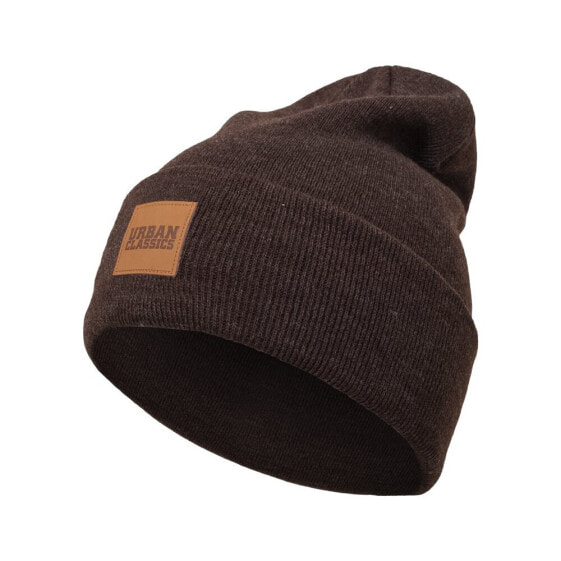 URBAN CLASSICS Bonnet Urban Classic Leatherpatch Long beanie