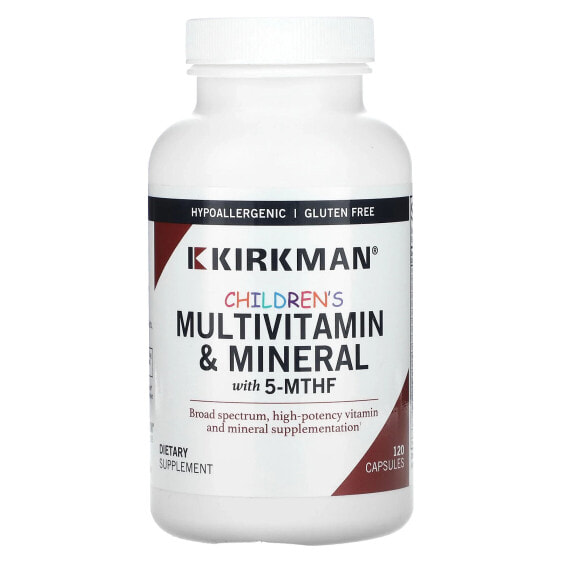 Детский мультивитамин с минералами Kirkman Labs, 120 капсул