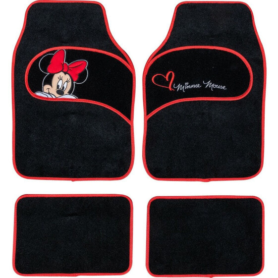 Aвтомобильные коврики Minnie Mouse CZ10339 Черно-Красные