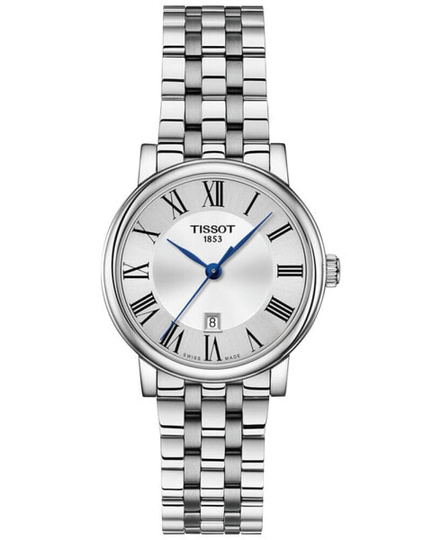 Women's Swiss Carson Premium Stainless Steel Bracelet Watch 30mm