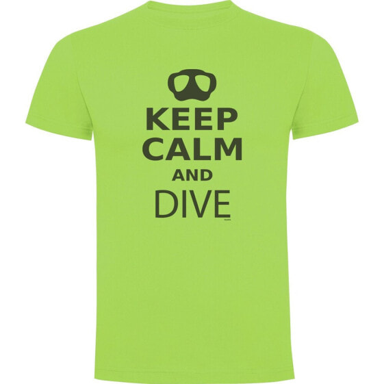 KRUSKIS Keep Calm and Dive short sleeve T-shirt