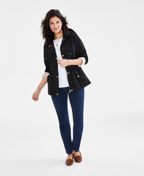 Women's High Rise Straight-Leg Jeans, Regular, Short and Long Lengths, Created for Macy's