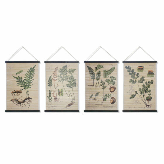 Картина ботанических растений DKD Home Decor Canvas Cottage 60 x 2 x 90 см (4 шт)