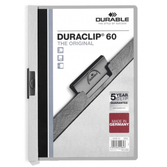 Портфель для документов Durable Duraclip 60 Серый Прозрачный A4 25 Предметов