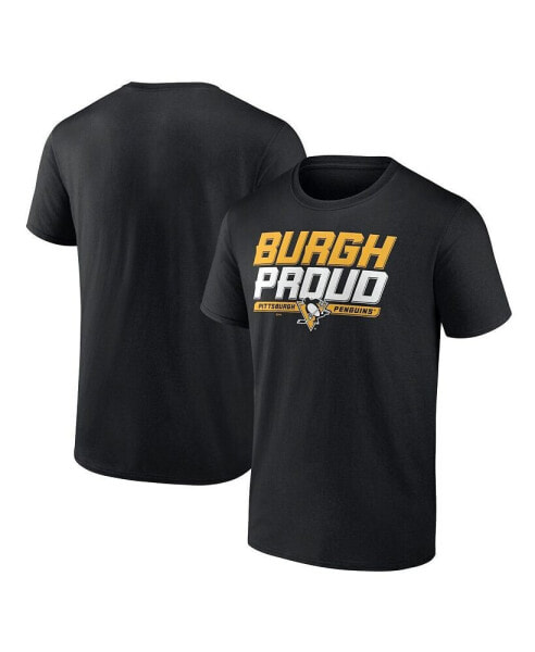Men's Black Pittsburgh Penguins Hometown Collection Burgh Proud T-shirt