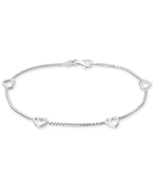 Giani Bernini sterling Silver Bracelet, Open Heart Chain