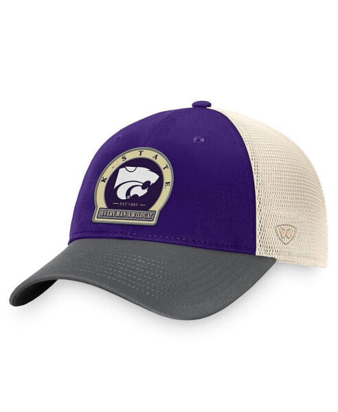 Men's Purple Kansas State Wildcats Refined Trucker Adjustable Hat