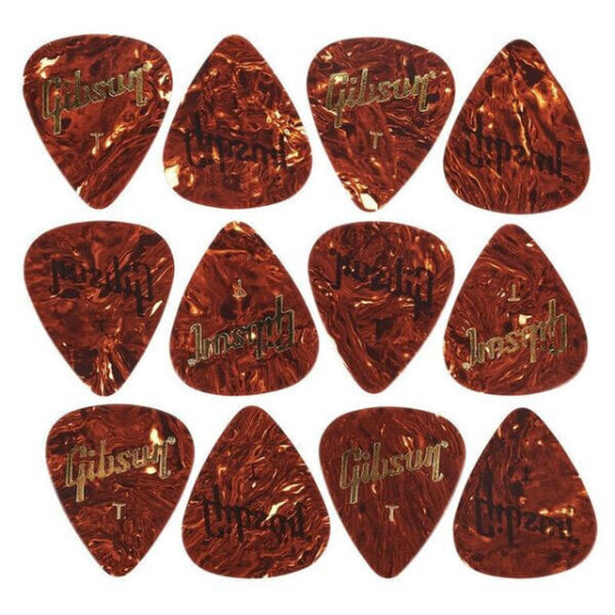 Gibson Tortoise Picks Thin 12pc