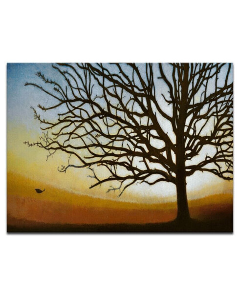 'Single Leaf' Tree Canvas Wall Art, 20x30"