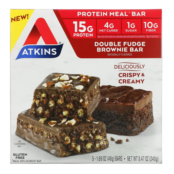Протеиновый батончик Atkins, "Торт на день рождения", 5 штук, 1.69 унции (48 г) каждый